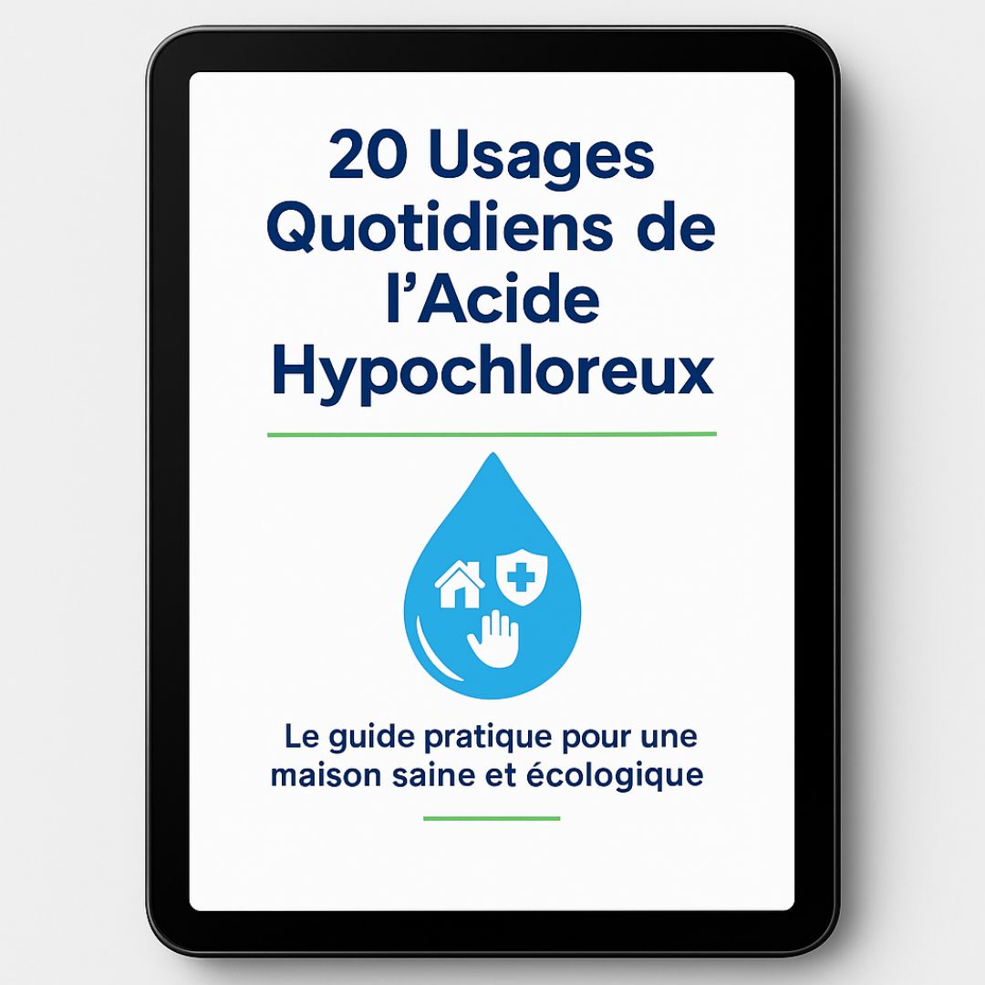 E-book 20 usages quotidiens de l’acide hypochloreux